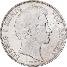 German States, Ludwig I, 1 Gulden, 1843, Munich, Silver, AU(50-53), KM:788