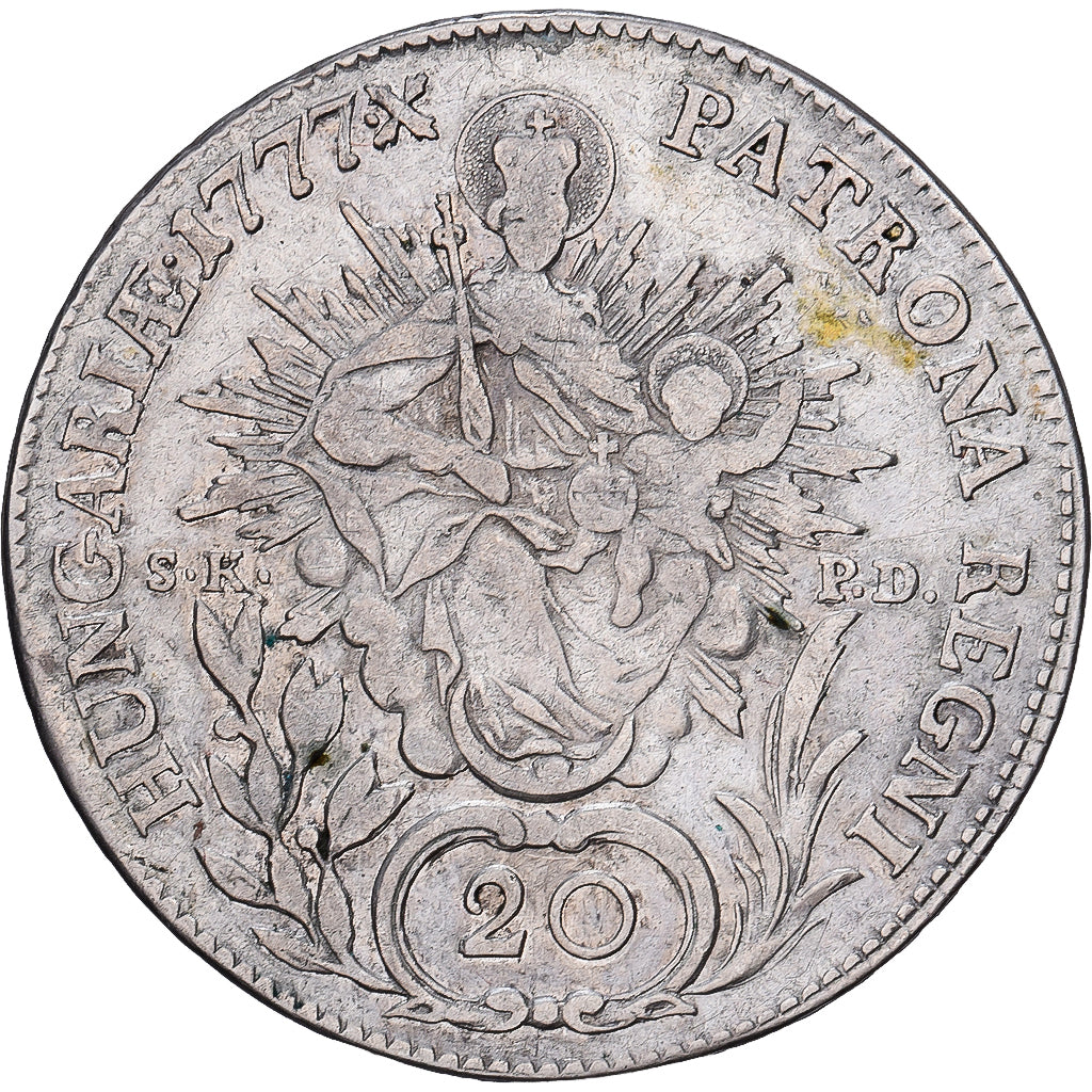 Ungarn, Maria Theresia, 20 Kreuzer, 1774, Kremnica, Silber, SS, KM:390