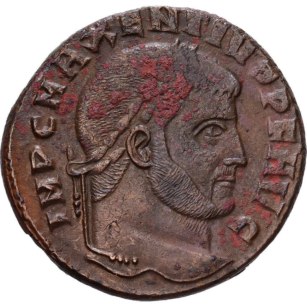 Roman Empire, Maxentius, Follis, 309-312, Ostia, Bronce, MBC+, RIC:35