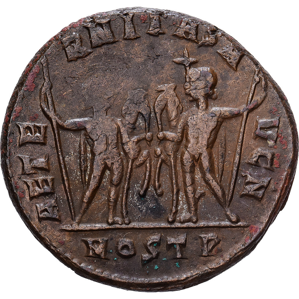 Roman Empire, Maxentius, Follis, 309-312, Ostia, Bronce, MBC+, RIC:35