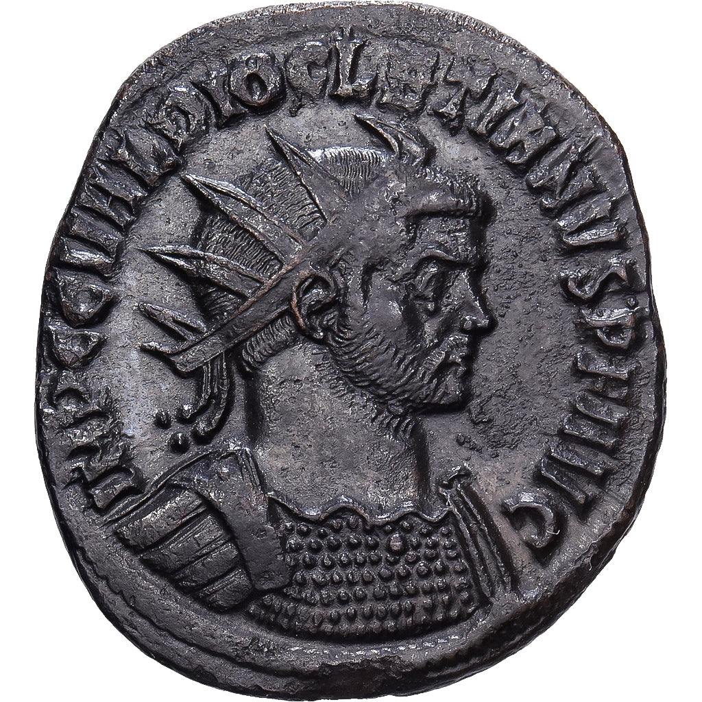 Roman Empire, Diocletian, Antoninianus, 285, Ticinum, Silber, SS+