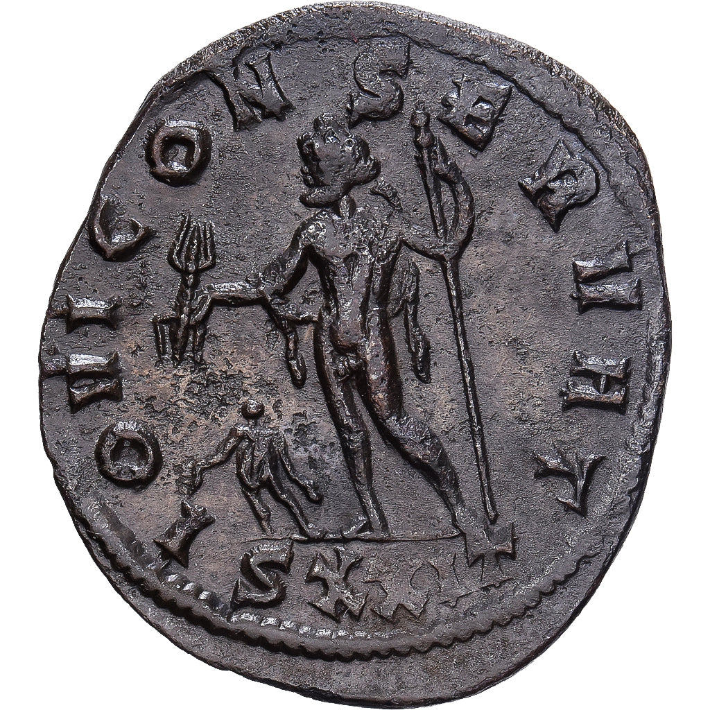 Roman Empire, Diocletian, Antoninianus, 285, Ticinum, Silber, SS+