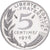 France, 5 Centimes, 1976, MDP, Silver, MS(63), Gadoury:22.P2