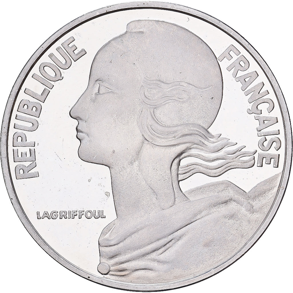 Frankreich, 20 Centimes, 1976, MDP, Piéfort, Silber, UNZ, Gadoury:56.P2