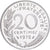 Frankreich, 20 Centimes, 1976, MDP, Piéfort, Silber, UNZ, Gadoury:56.P2