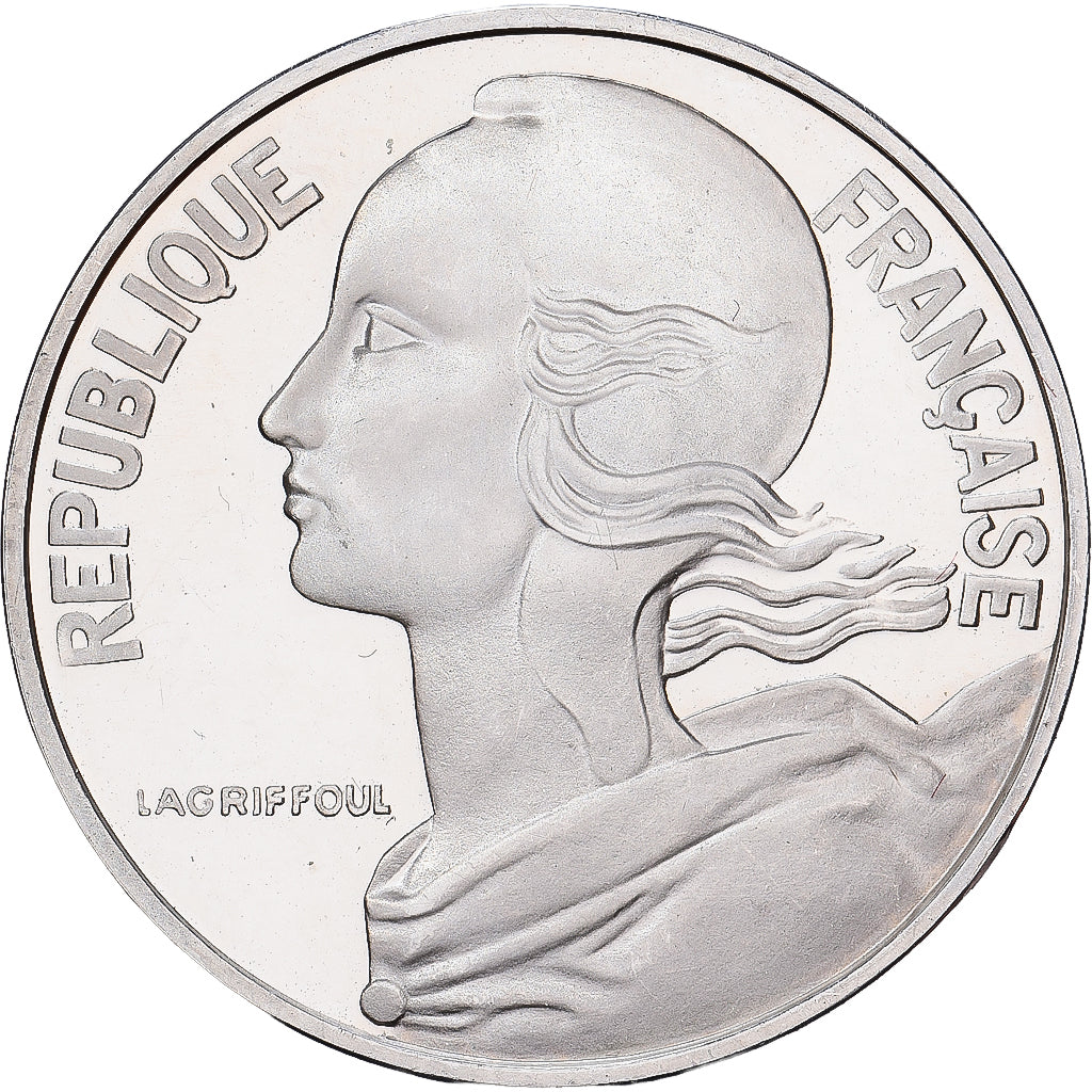 Frankreich, 20 Centimes, 1977, MDP, Piéfort, Silber, UNZ, Gadoury:56.P2