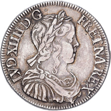 France, Louis XIV, 1/2 Ecu, 1650, La Rochelle, Argent, TTB, Gadoury:169