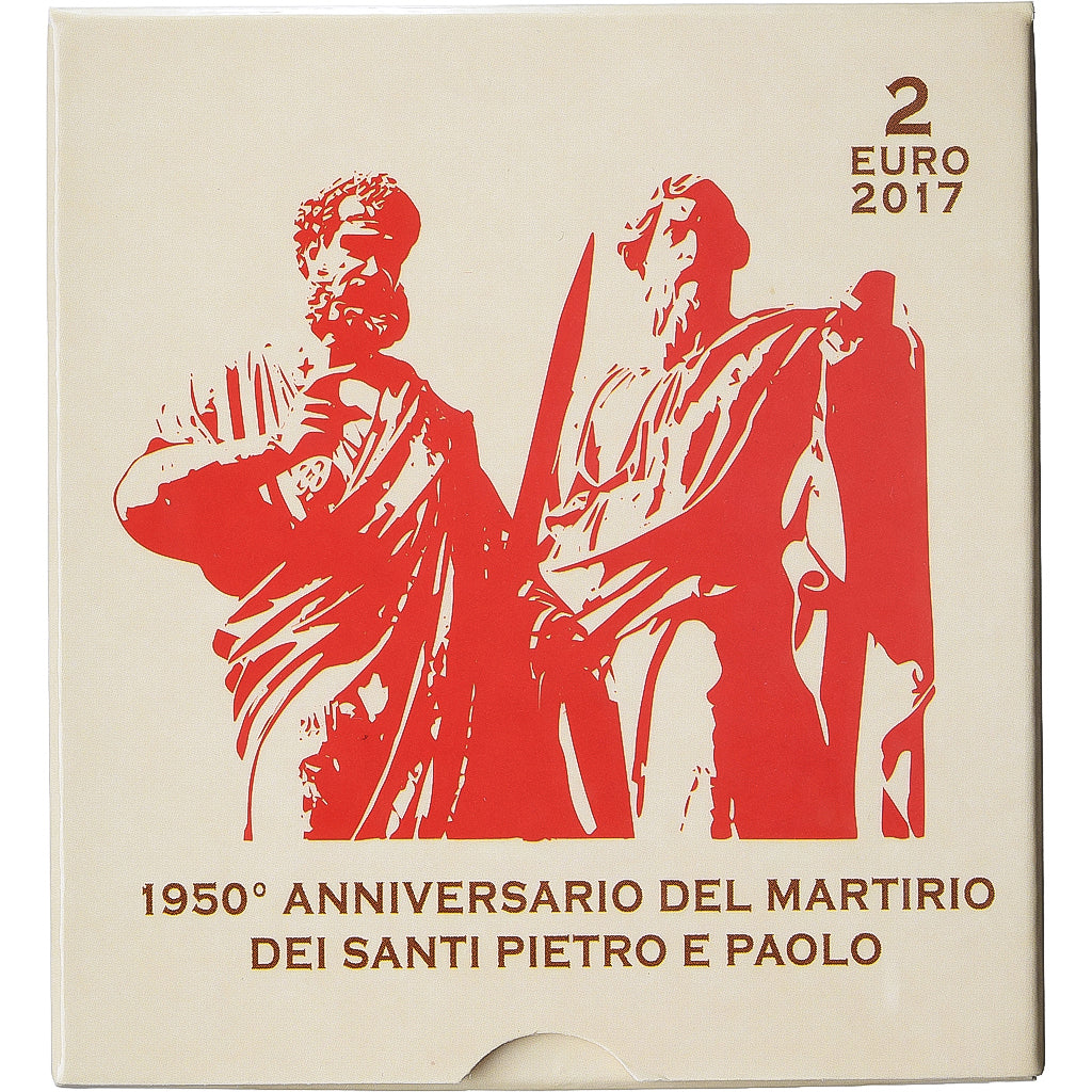 Vaticaanstad, 2 Euro, 1950ème anniversaire du martyr des Saints Pierre et Paul