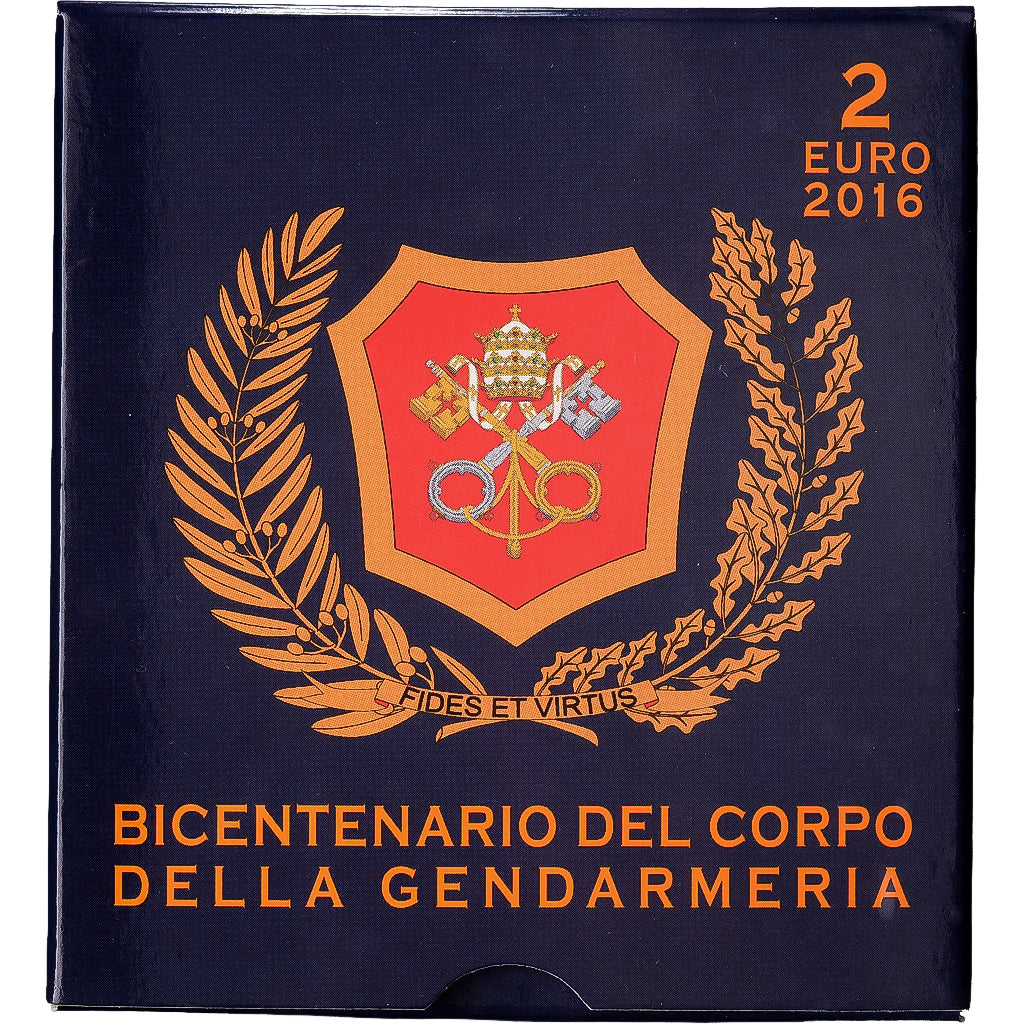 Vatikanstadt, 2 Euro, Bicentenary of the Vatican Gendarmerie, PP, 2016, Rome