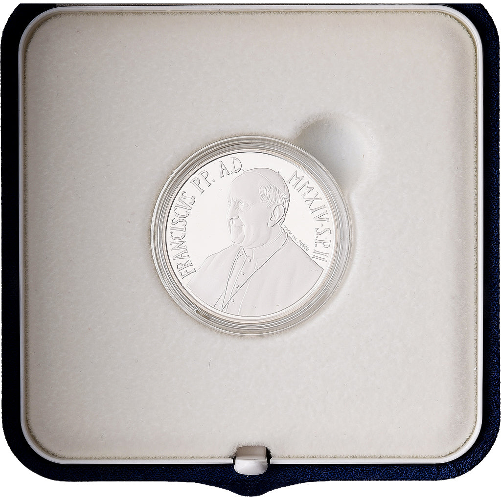Vatikanstadt, Francis, 5 Euro, 40th World Day of Peace, PP, 2014, Rome, Silber