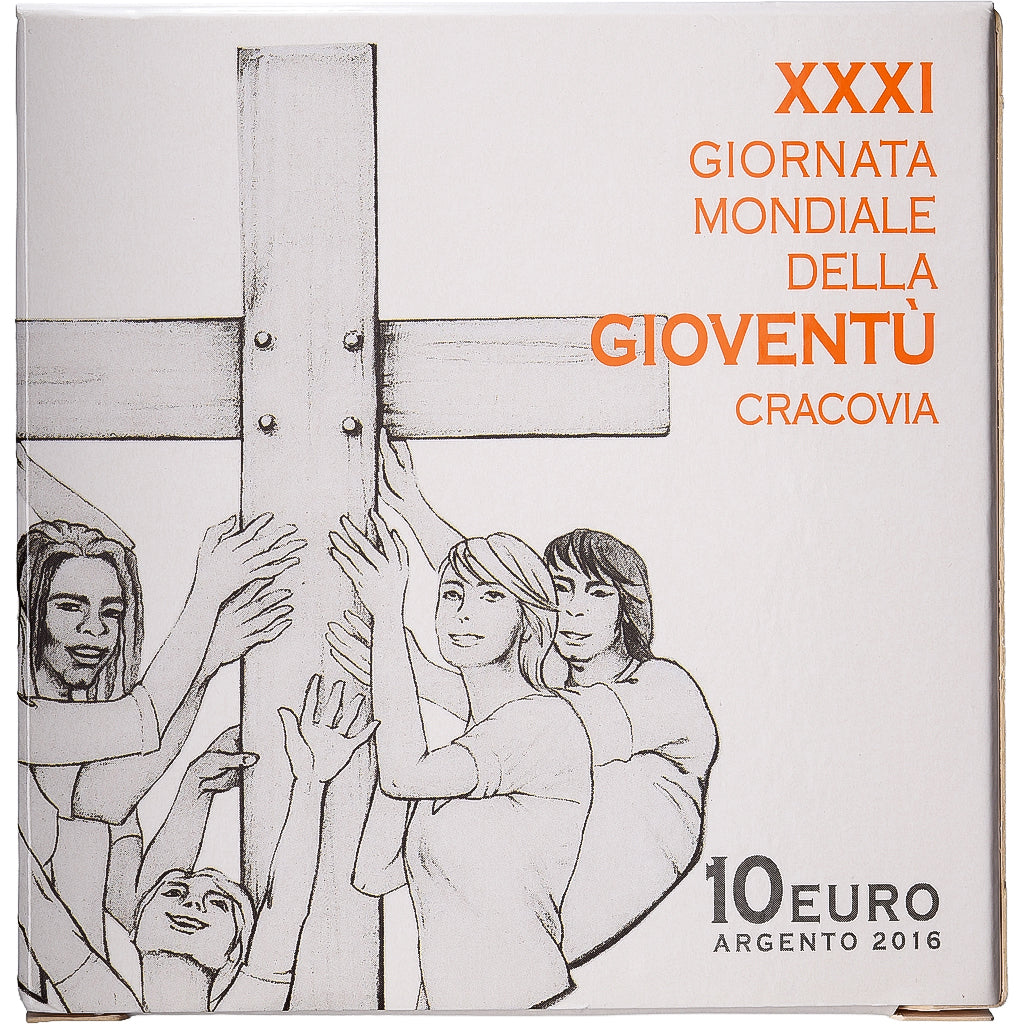 CIUDAD DEL VATICANO, Francis, 10 Euro, 31th World Youth Day, Prueba, 2016, Rome