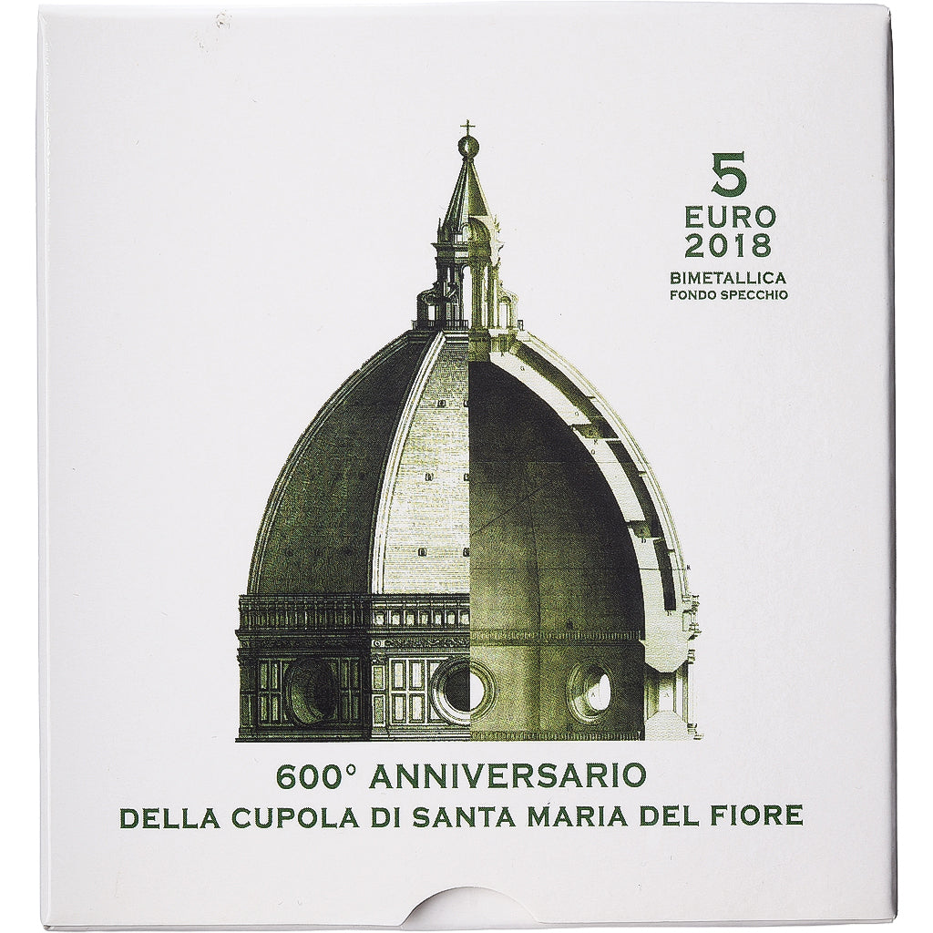 Vatikanstadt, Francis, 5 Euro, Cupola di Santa Maria del Fiore, PP, 2018, Rome
