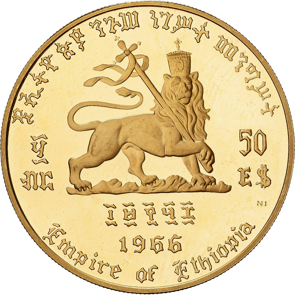 Ethiopië, Haile Selassie I, 50 Dollars, 75th Anniversary of Birth and 50th