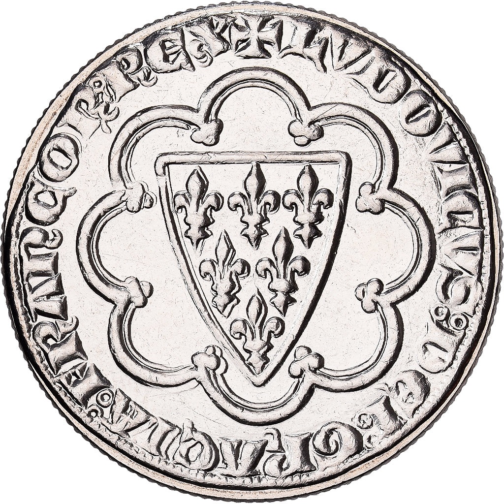 Francja, 5 Francs, L’Écu de Saint Louis, 2000, MDP, Cupronickel, MS(63)