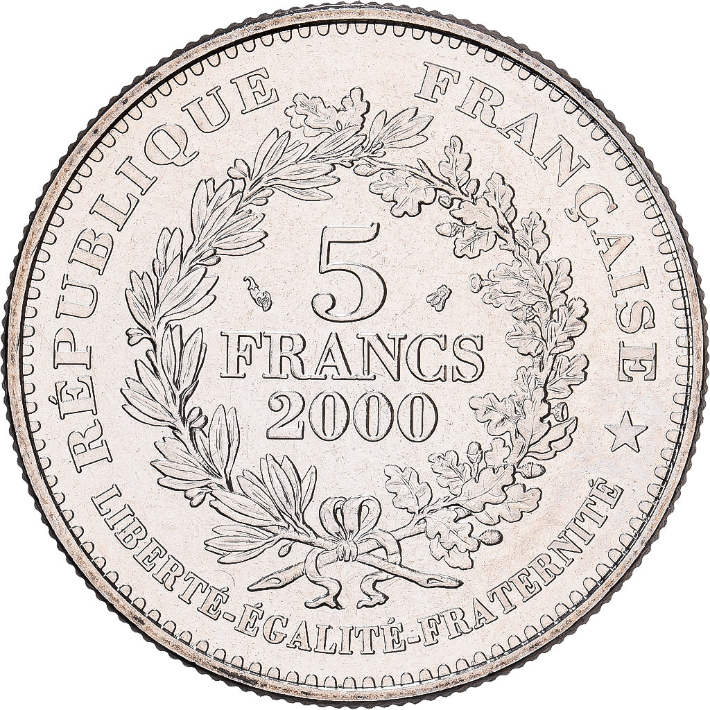 Frankreich, 5 Francs, Monnaie de Paris, Marianne de Lagriffoul, 2000, MDP