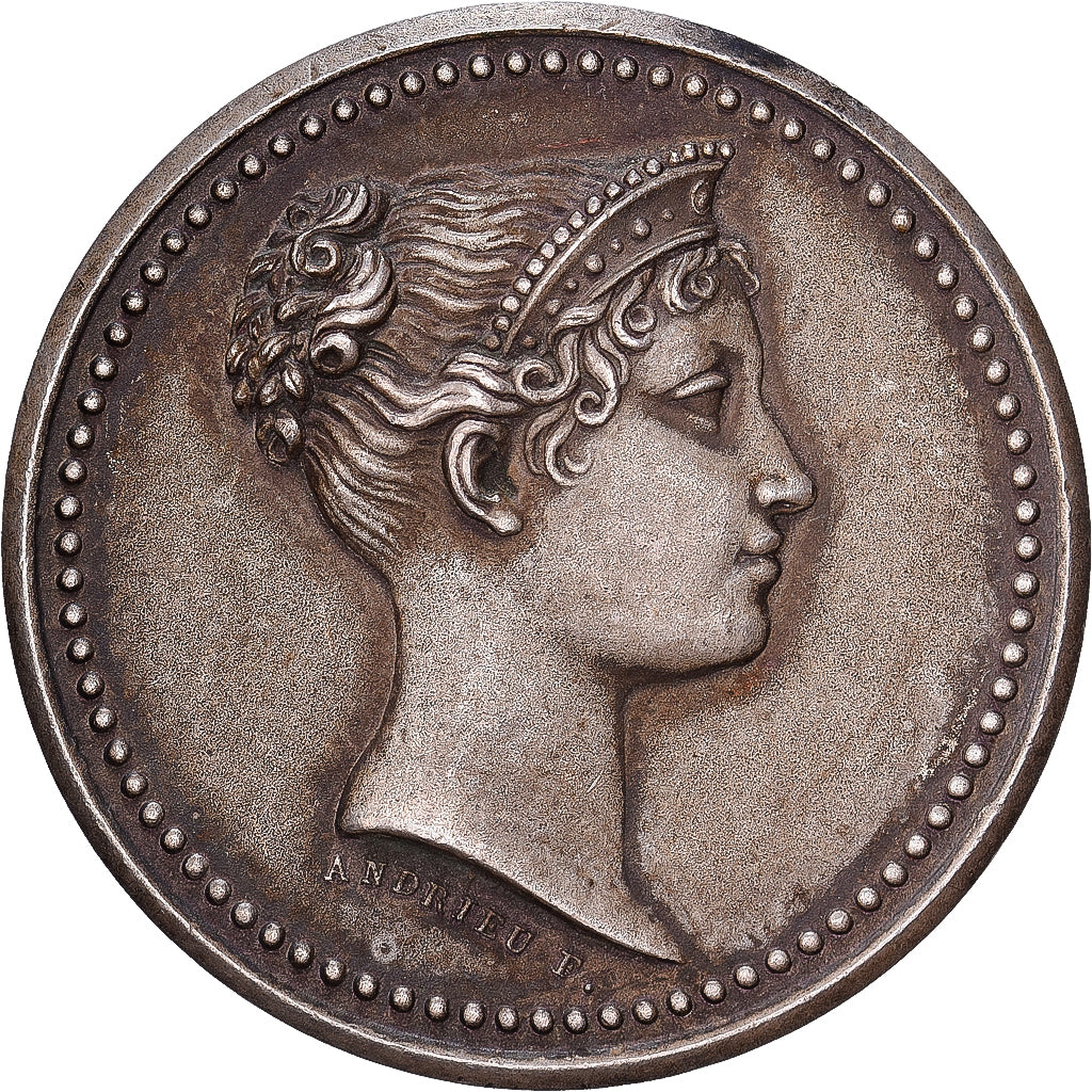 Francia, medalla, Impératrice Marie-Louise, Souvenir d'une visite à la Monnaie
