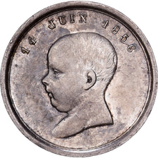 France, Birth of Napoléon IV, Quinaire, 1856, Silver, MS(63)
