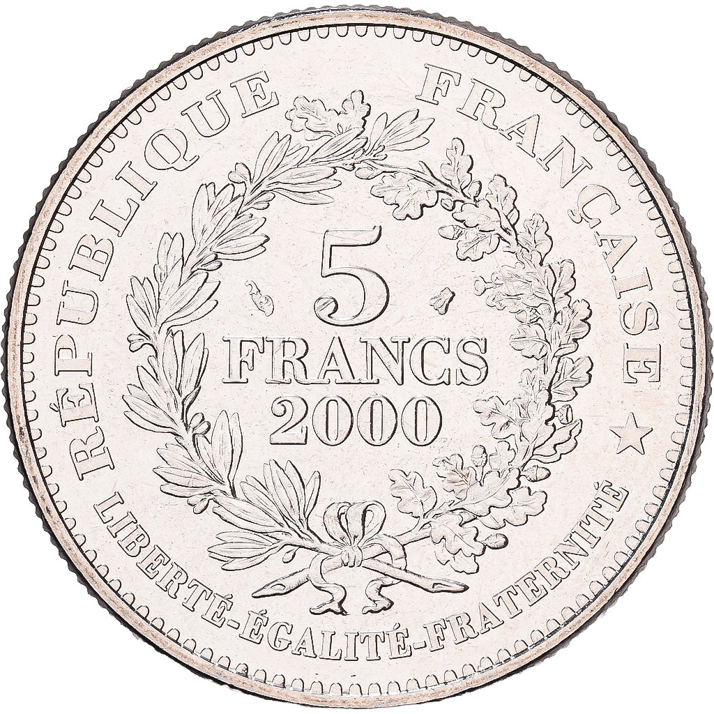 Frankrijk, 5 Francs, Monnaie de Paris, Marianne de Chaplain, 2000, MDP