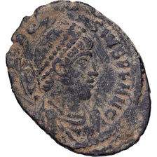 Roman Empire, Theodosius I, Nummus, 378-383, Constantinople, Bronze, SS