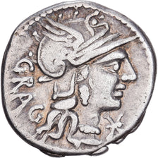 Roman Republic, Denarius, 136 BC, Rome, Silver, EF(40-45)