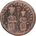 Byzantine Empire, Basil I with Constantine VIII, Follis, 868-870