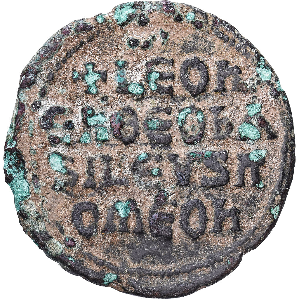 Byzantine Empire, Leo VI the Wise, Follis, 886, Constantinople, Bronze, SS