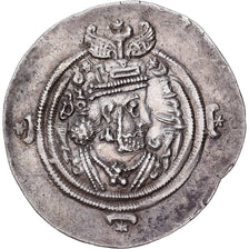 Sasanian Kings, Khusrau II, Drachm, 615-616, Istakhr, Zilver, ZF