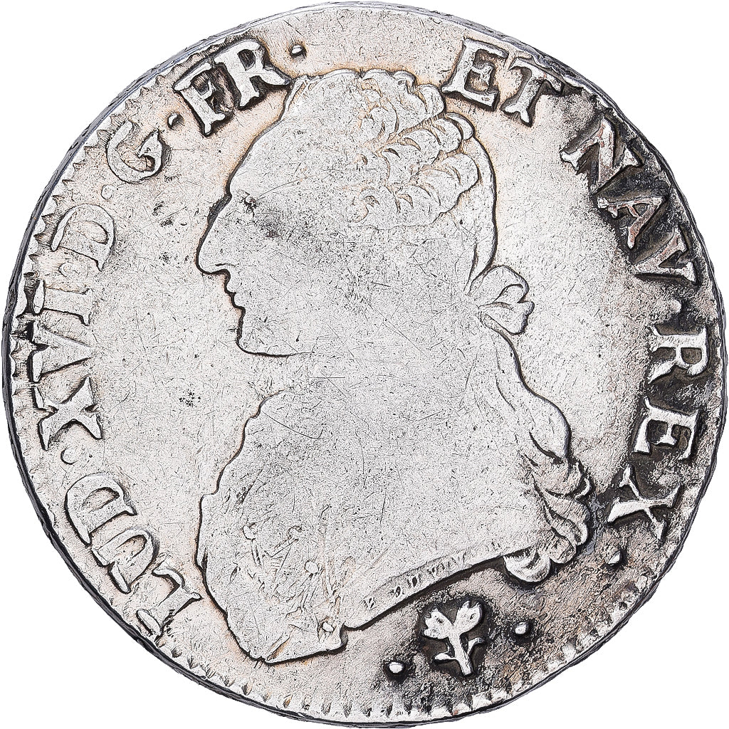 Frankreich, Louis XVI, Ecu aux branches d'olivier, 1789, Bayonne, Silber, S