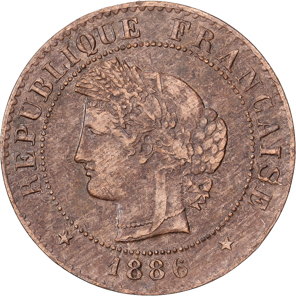 Frankrijk, 1 Centime, Cérès, 1886, MDP, Bronzen, ZF, Gadoury:88
