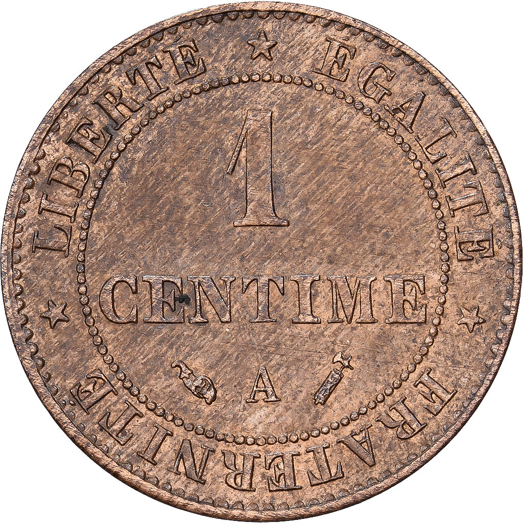 Frankrijk, 1 Centime, Cérès, 1892, MDP, Bronzen, ZF, Gadoury:88