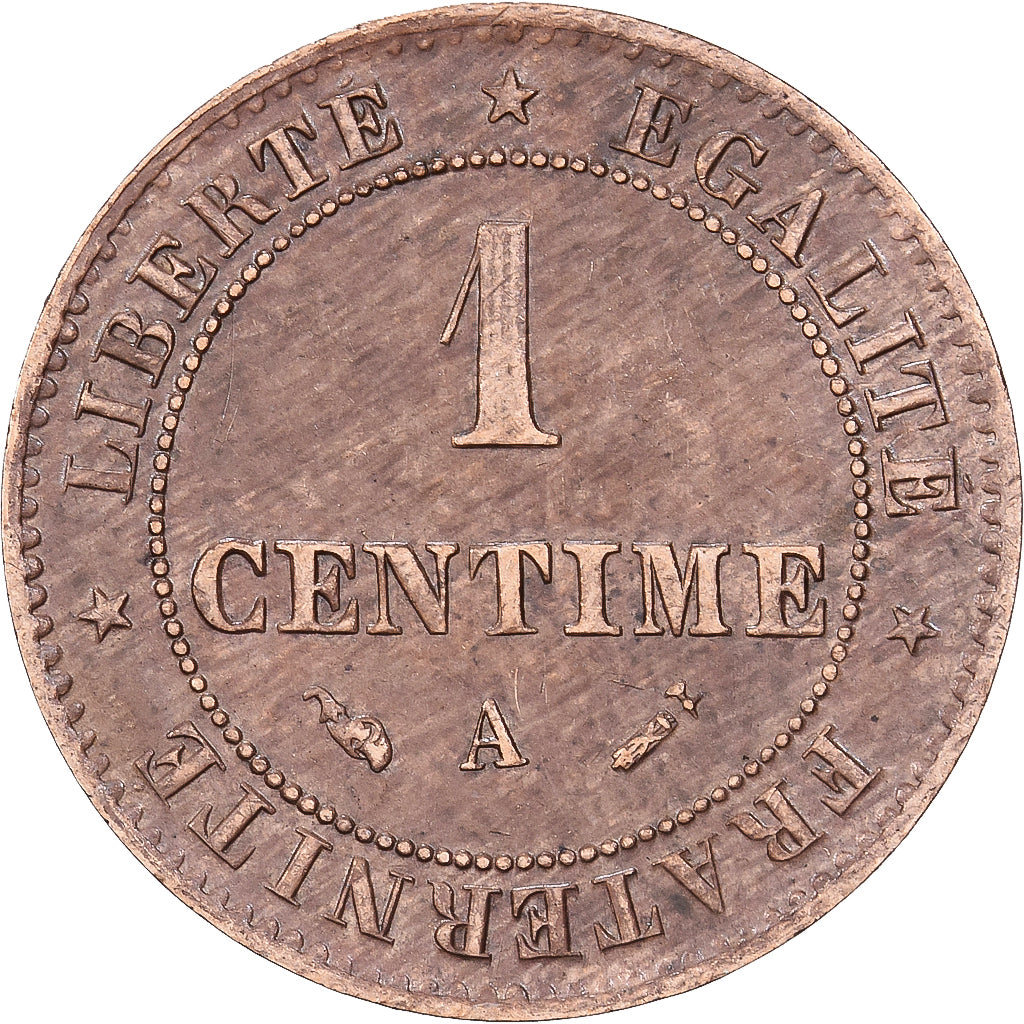 Frankrijk, 1 Centime, Cérès, 1896, MDP, Bronzen, PR, Gadoury:88