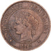 Frankrijk, 2 Centimes, Cérès, 1892, MDP, Bronzen, ZF, Gadoury:105