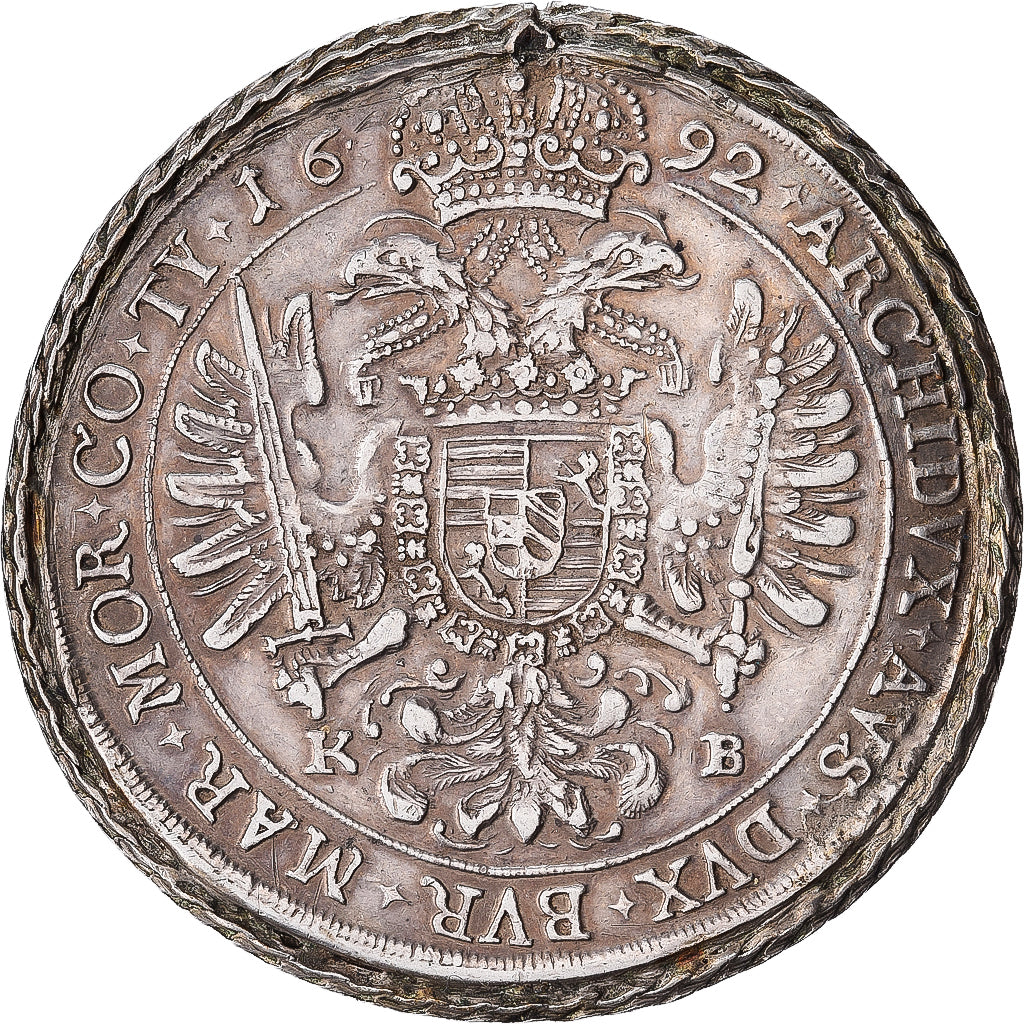 Slowakei, Leopold I, 1 Thaler, 1692, Kremnica, Silber, SS, KM:214