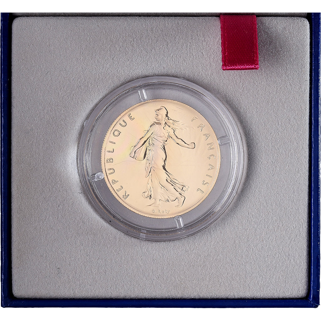 Frankrijk, 1 Franc, 2001, MDP, BU, Goud, FDC, Gadoury:474a
