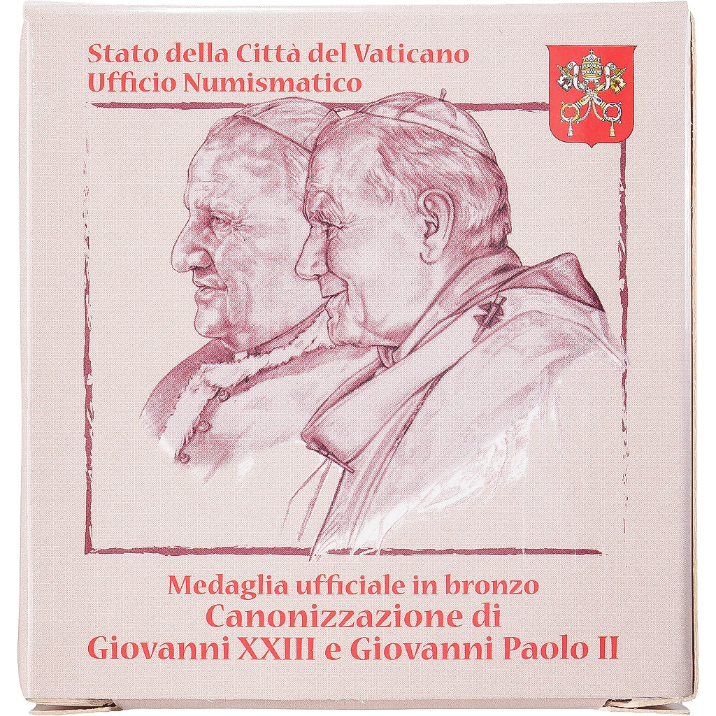 CITTÀ DEL VATICANO, medaglia, 2014, Bronzo, Canonisation Jean XXIII et
