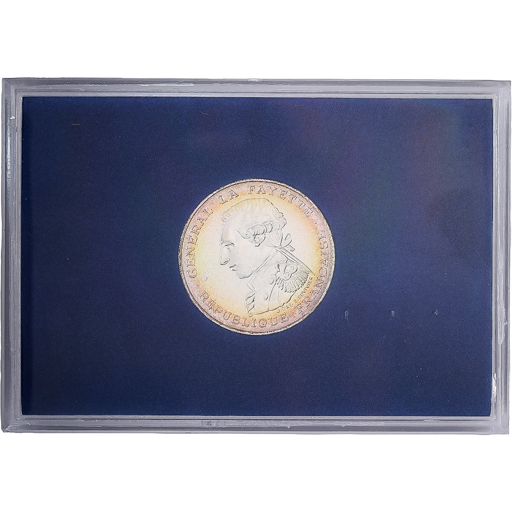 Francja, 100 Francs, Général La Fayette, 1987, MDP, BU, Srebro, MS(65-70)