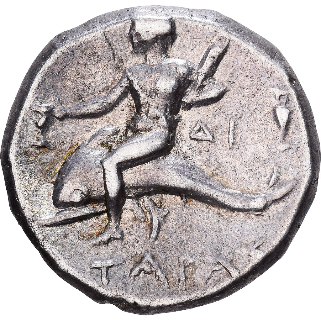 Calabria, Stater, 250-235 BC, Tarentum, Silber, SS