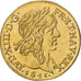 France, Louis XIII, 1/2 Louis d'or, 1641, Paris, Gold, AU(55-58), Gadoury:57