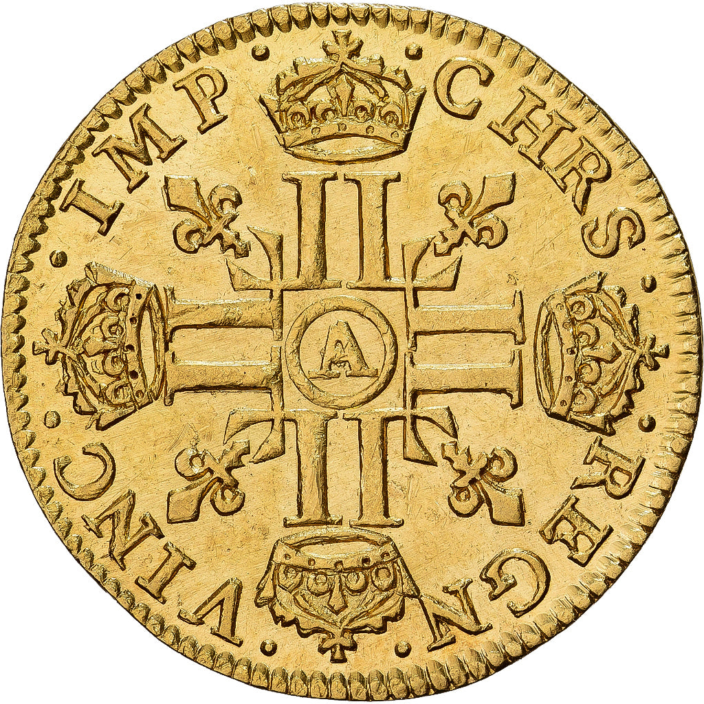 France, Louis XIII, 1/2 Louis d'or, 1641, Paris, Gold, AU(55-58), Gadoury:57