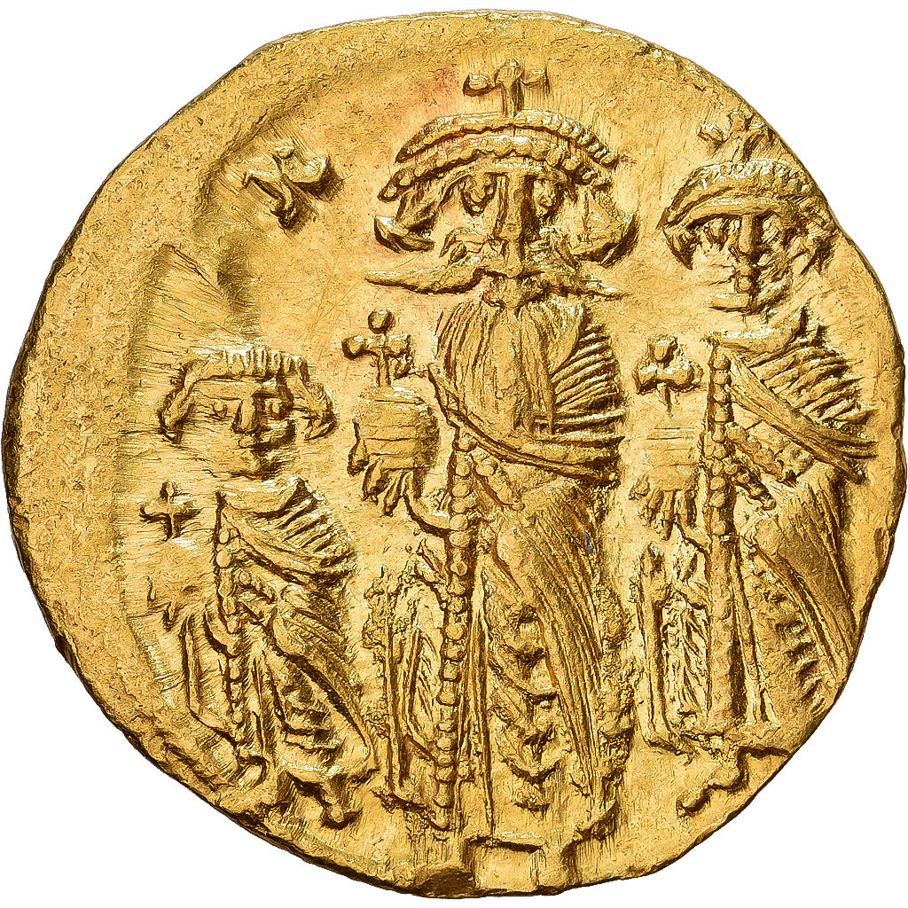 Byzantine Empire, Heraclius, Solidus, 639-641, Constantinople, Złoto, MS(63)