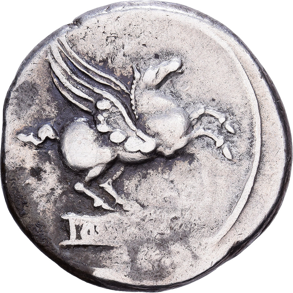 Roman Republic, Titia, Denarius, 90 BC, Rome, Srebro, VF(30-35), Crawford:341/1