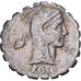 Roman Republic, Roscia, Denarius Serratus, 64 BC, Rome, Silver, VF(30-35)