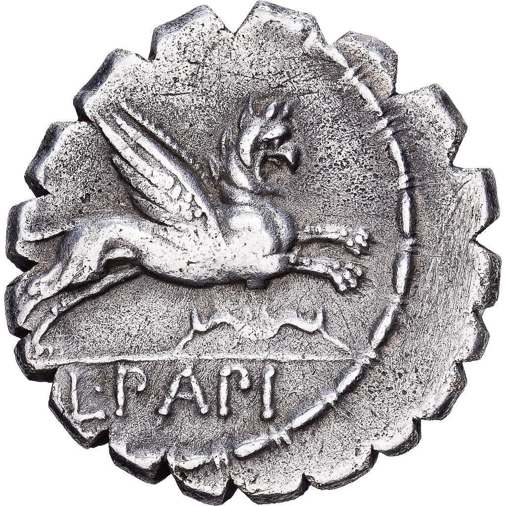 Roman Republic, Papia, Denarius Serratus, 79 BC, Rome, Zilver, ZF