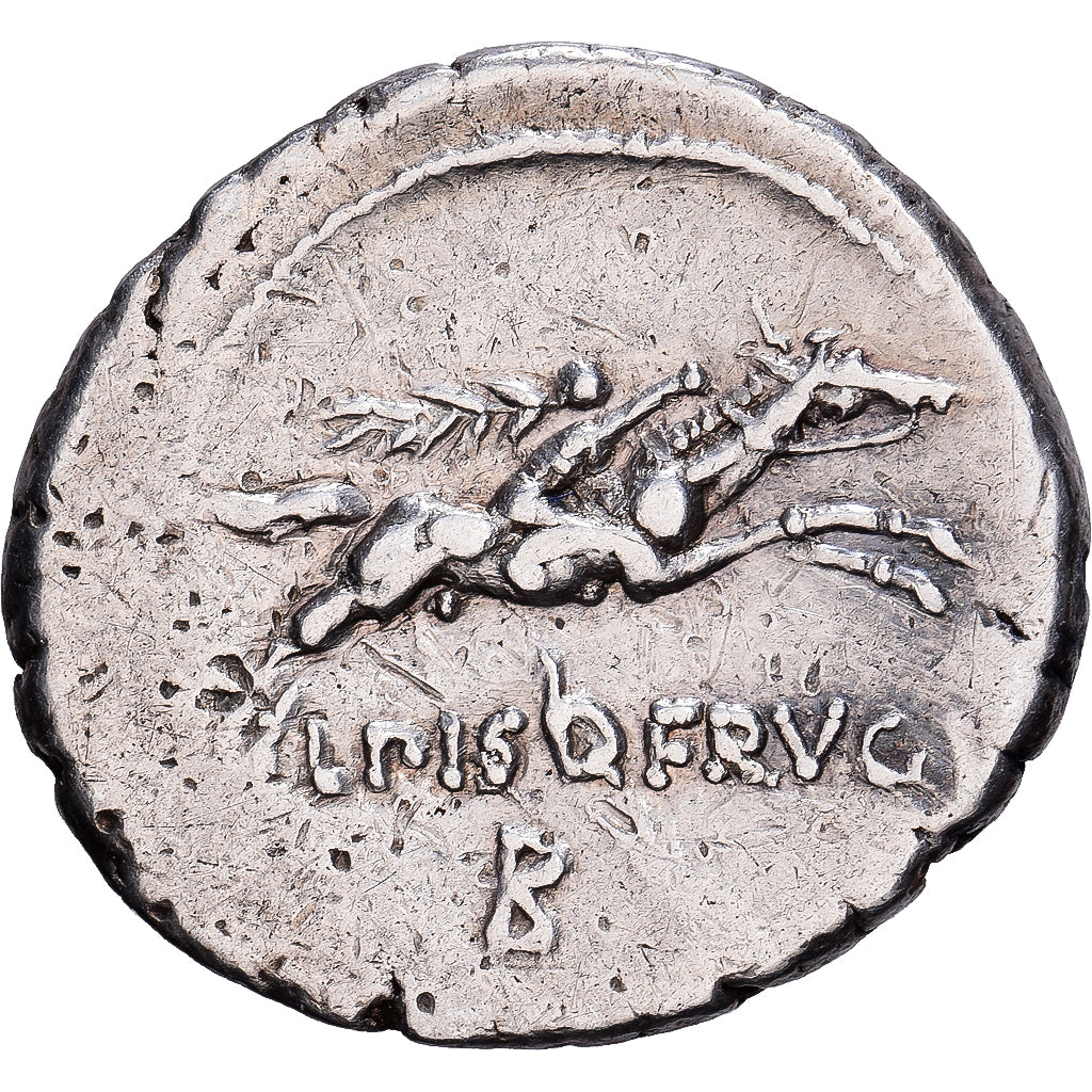 Roman Republic, Calpurnius Piso Frugi, Denarius, 90 BC, Rome, Silver, VF(20-25)
