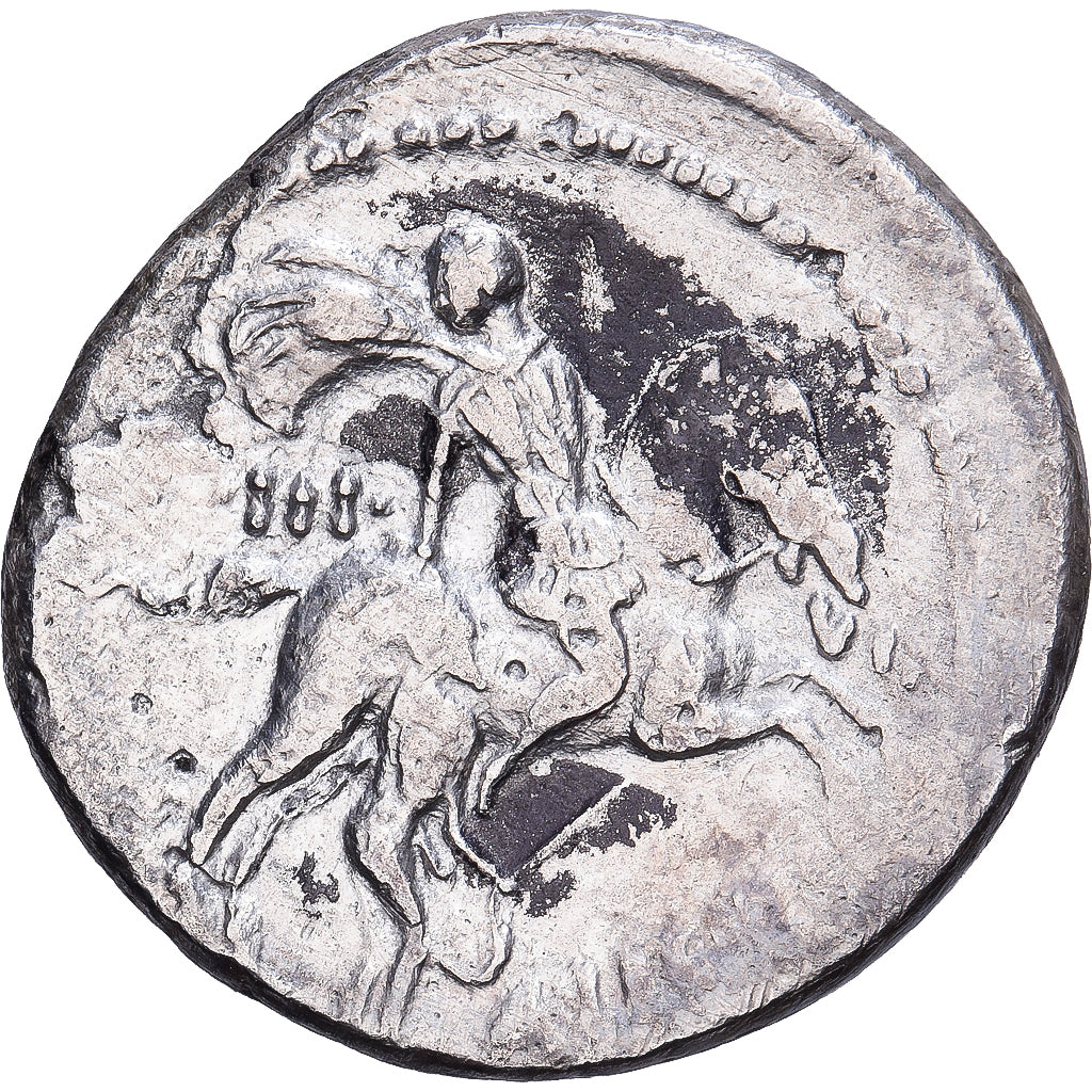 Roman Republic, Licinia, Denarius, 47 BC, Rome, Plata, BC+, Crawford:454/1