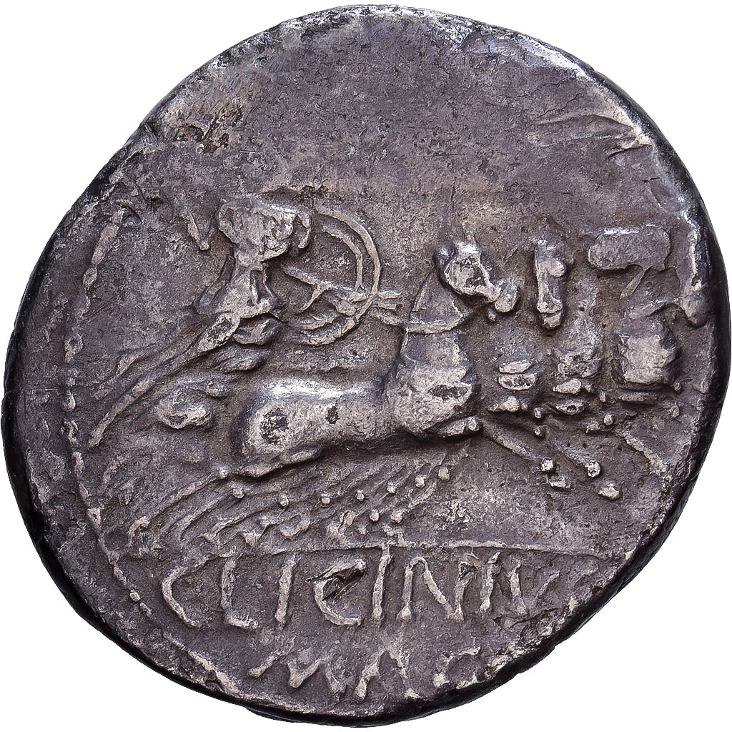 Roman Republic, Licinia, Denarius, 84 BC, Rome, Plata, MBC+, Crawford:354/1