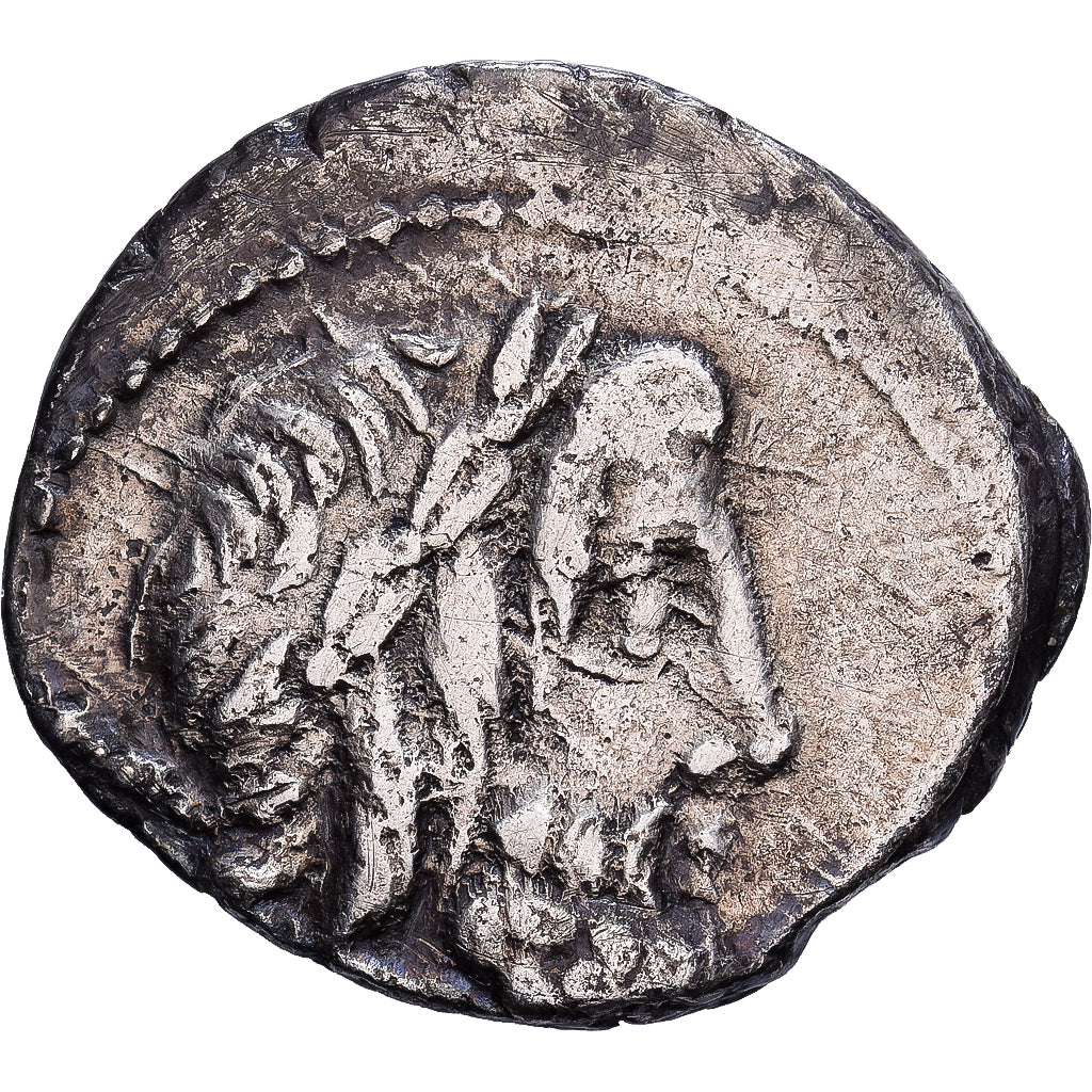 Roman Republic, Rubria, Denarius, 87 BC, Rome, Silver, AU(50-53), Crawford:348/1