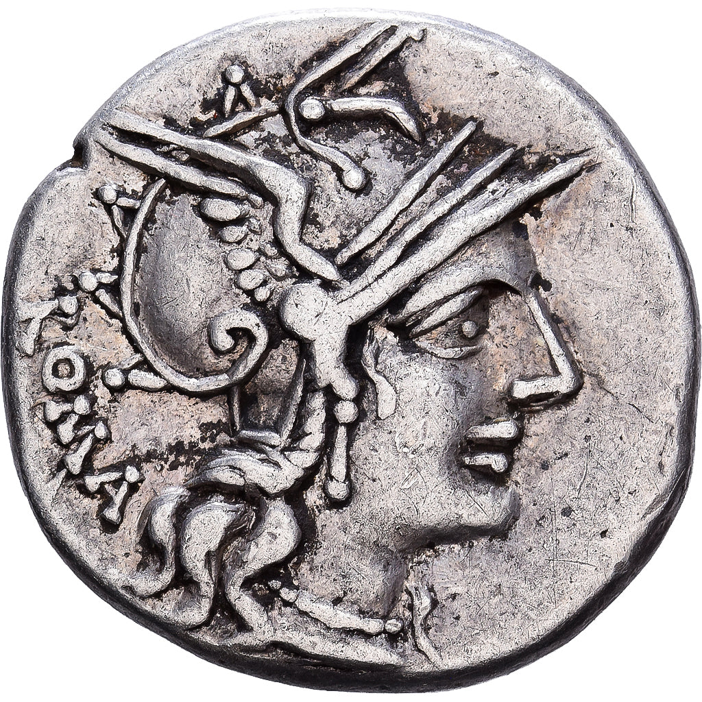 Roman Republic, M. Tullius, Denarius, 120 BC, Rome, Zilver, ZF, Crawford:280/1