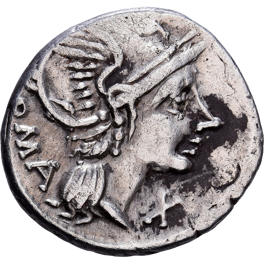 Roman Republic, Lucius Flaminius Chilo, Denarius, 109-108 BC, Rome, Plata, MBC