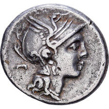 République romaine, Claudia, Denier, 111-110 BC, Rome, Argent, TTB